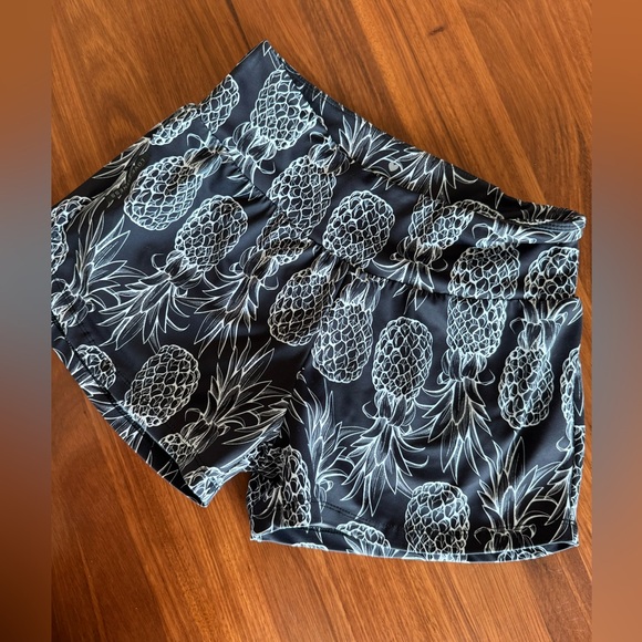 Love Fitness Apparell Pants - Love Fitness Apparel Pineapple Runners Black S